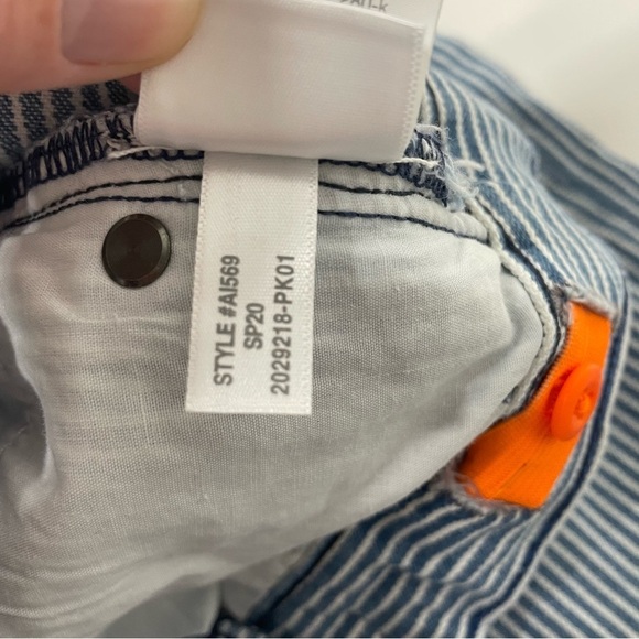 NEW Crewcuts Railroad Pinstripe Jeans Size Slim 10 - Picture 6 of 8